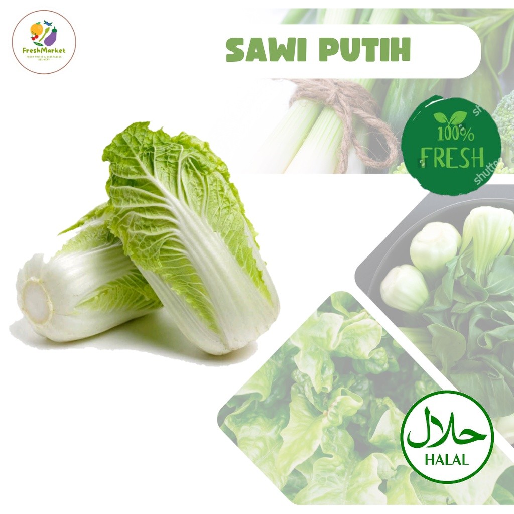 

Sawi Putih Sayur Sayuran Segar 500 Gram Sayurinstant