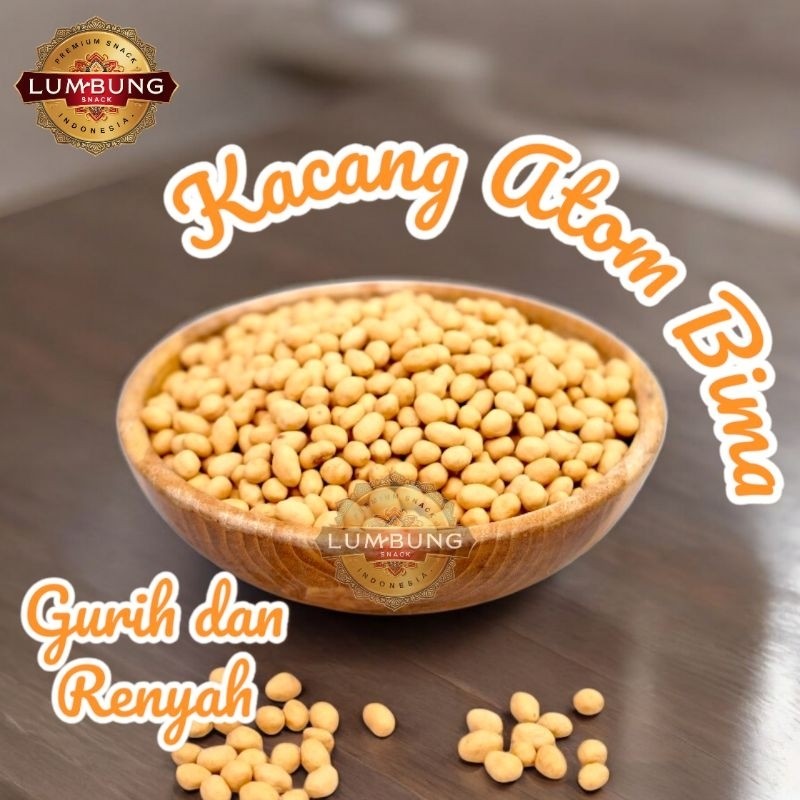 

Camilan Snack Kacang Atom Bima 250G Gurih dan Renyah