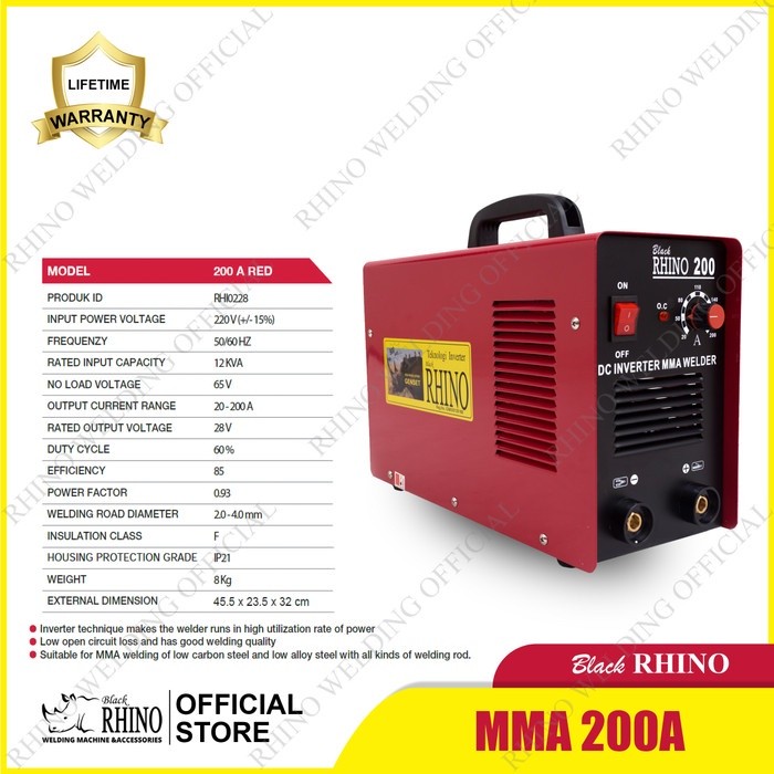 BISA COD MESIN LAS RHINO MMA-200 /GENERATOR LAS LISTRIK/KAWAT LAS/MESIN LAS/PASTA SOLDER