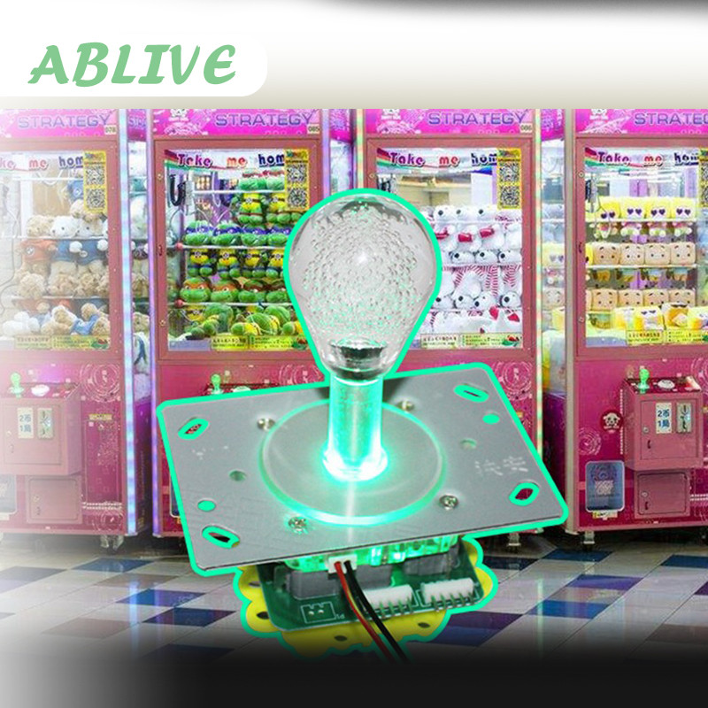 Joy Stick Untuk Mesin Arcade Dan Mesin Cakar Lampu Led 7 Warna Joystick Arcade