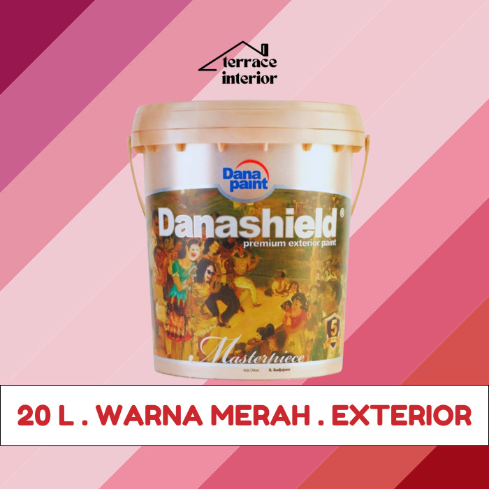 Cat Tembok Exterior Danapaint Danashield Warna Merah 20 L