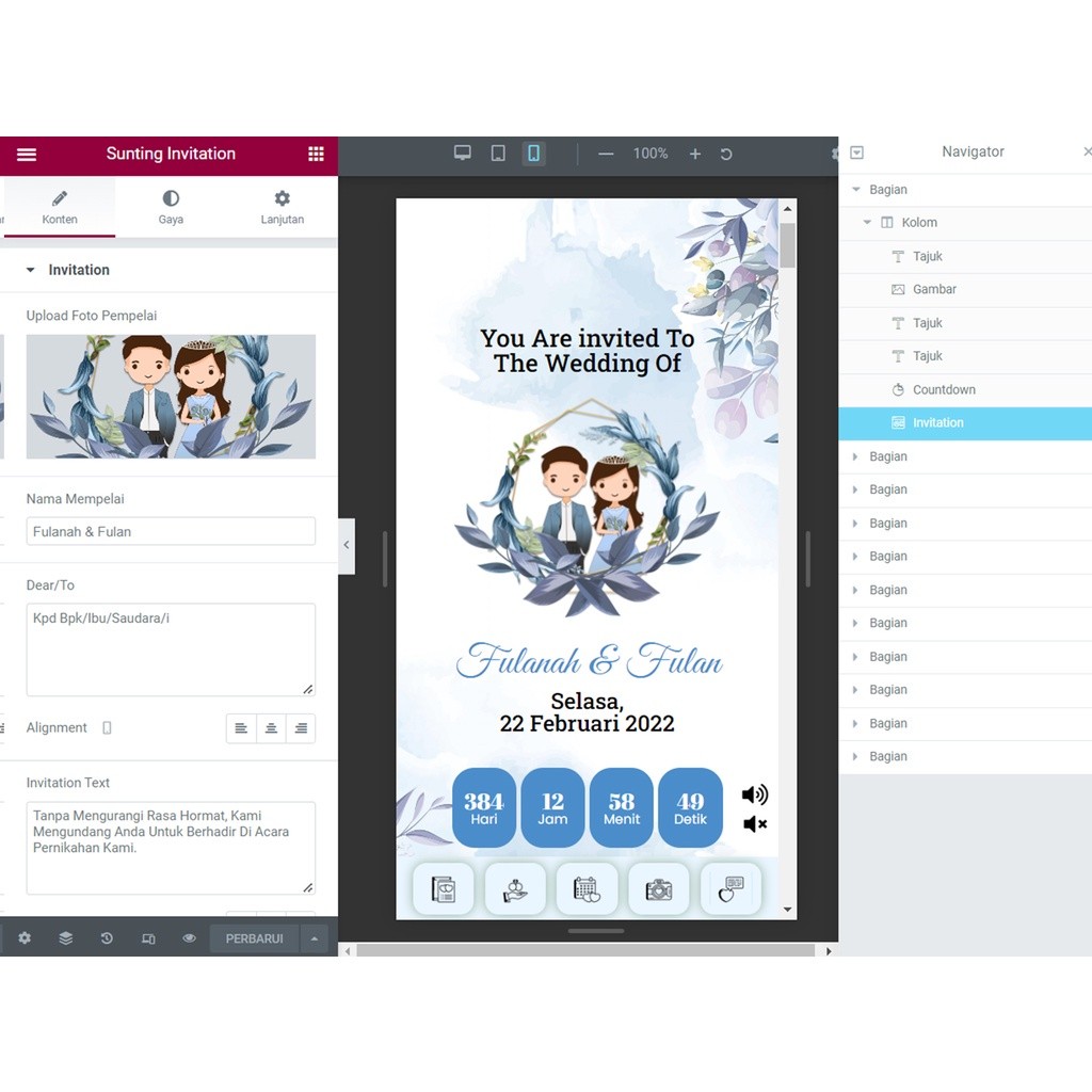 Ay00 Template JSON Undangan Website Wedding Web Invitation wordpress