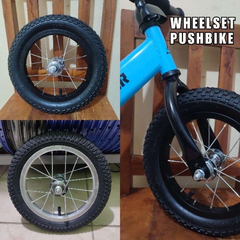 Roda Pushbike Dengan Ban Luar Dalam - Velg Sepeda 12 - Velg 12 Pushbike - Velg Pushbike - Velg Push 