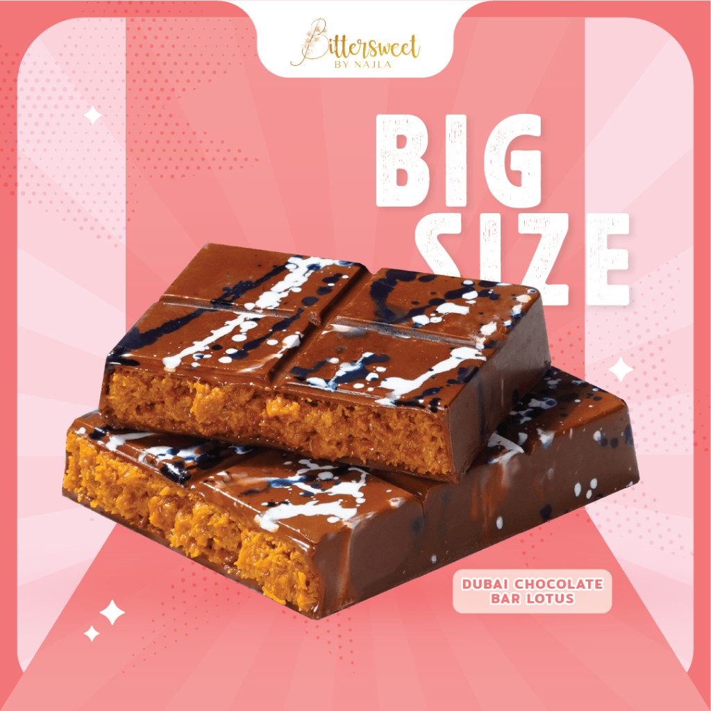 

DUBAI CHOCOLATE BAR LOTUS BIG SIZE [ Best Deal ]