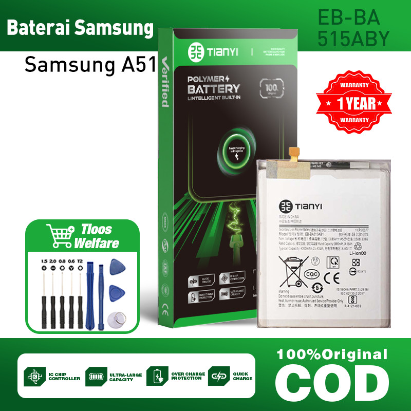 Baterai Samsung A51 EB-BA515ABY 3890mAh Hp Batrei Battery Promo Murah COD