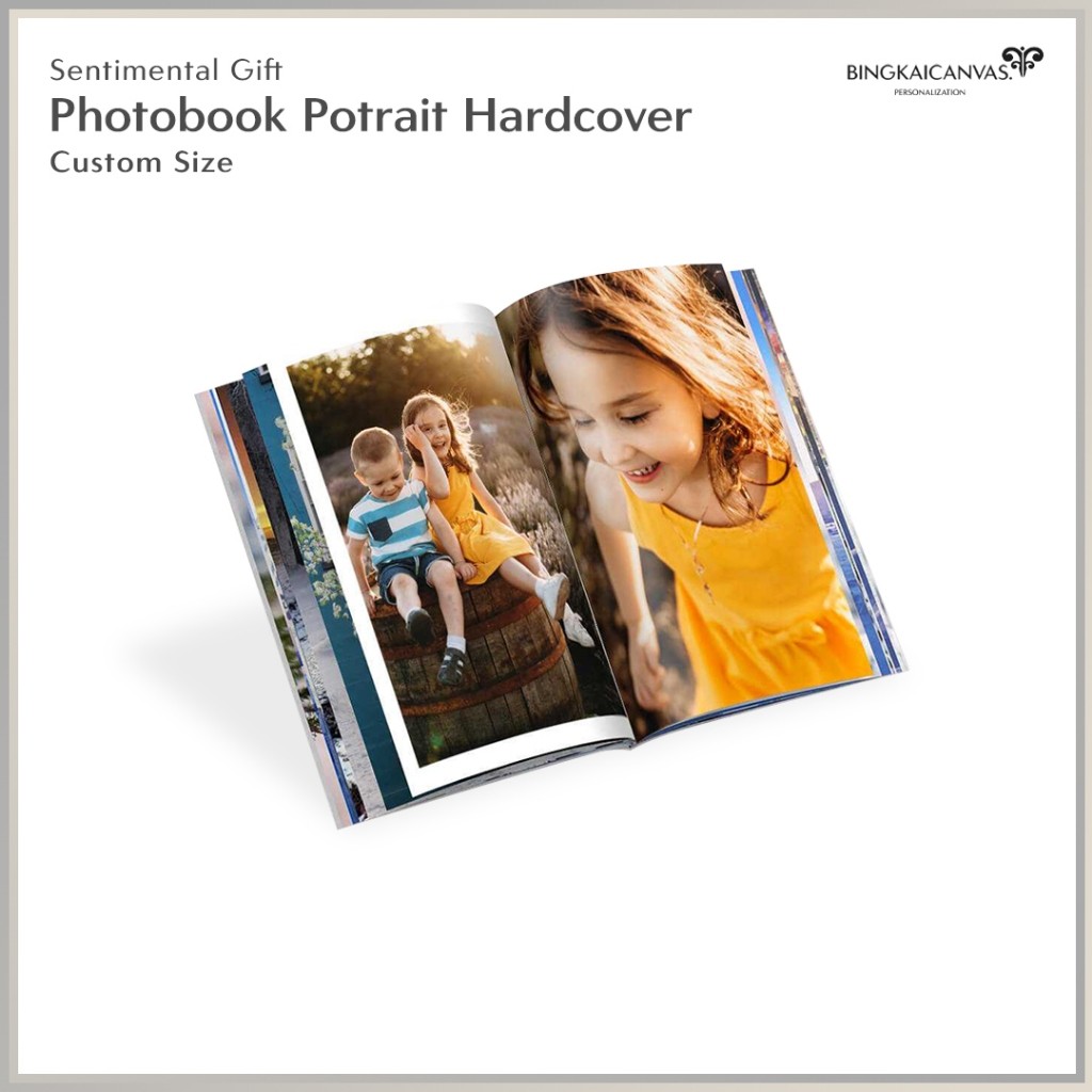 Photobook Album Foto Custom 40 Halaman Hardcover Potrait