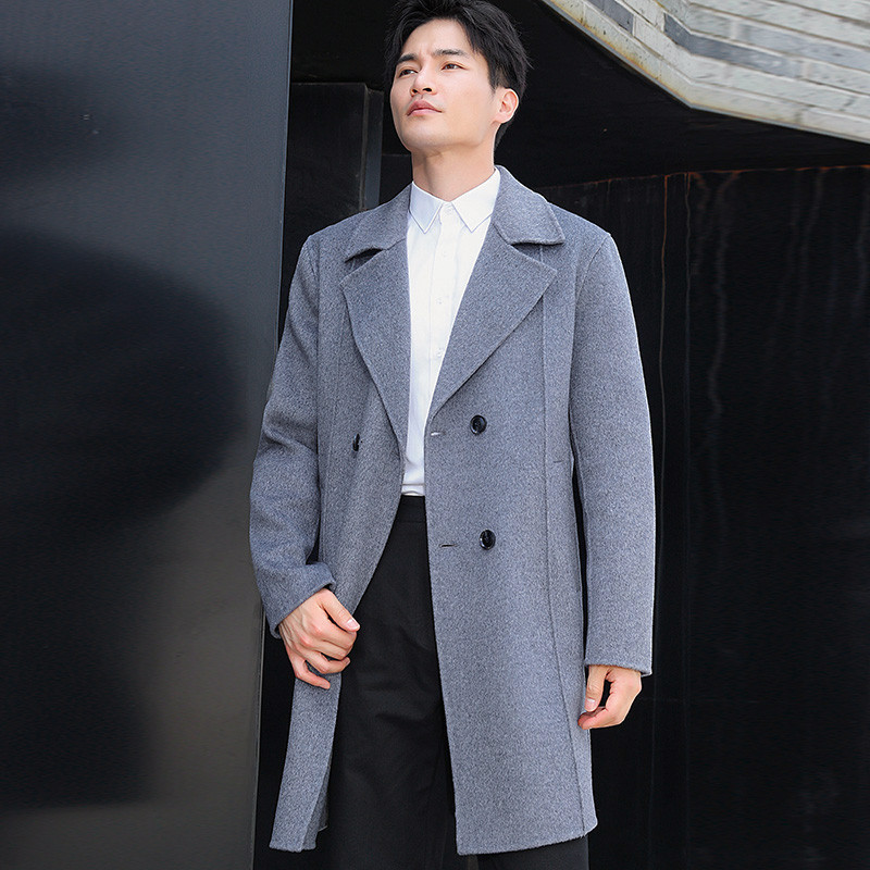 Jaket Pria Musim Dingin Panjang Selutut / Long Coat Korean Style Pria Wanita / Long Blazer / Bahan C