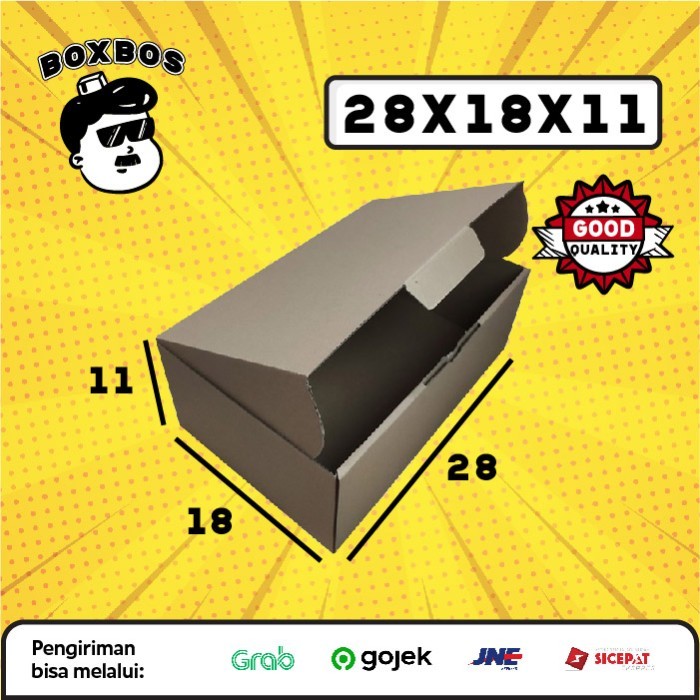 

28x18x11 CM Pizza KARDUS Corrugated Packaging Box packing Diecut