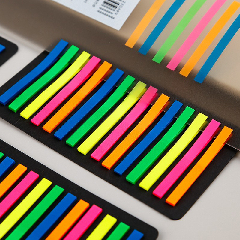 

Office Stationery Supplies Memo Sticker Fluorescent Translucent 300 Sheets Index Tabs Self Adhesive Thin Strips Bookmark