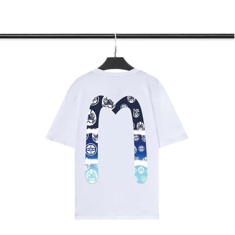 Kaos Distro EVISU  Pria Wanita d Baju Boxy Fit T Shirt - Official Merchandise