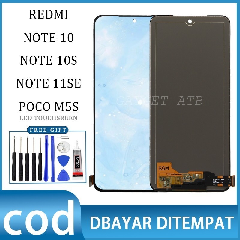 【Original OEM】LCD XIAOMI REDMI NOTE 10/REDMI NOTE 10S/NOTE 11SE/POCO M5S BLACK FULLSET TOUCHSCREEN /