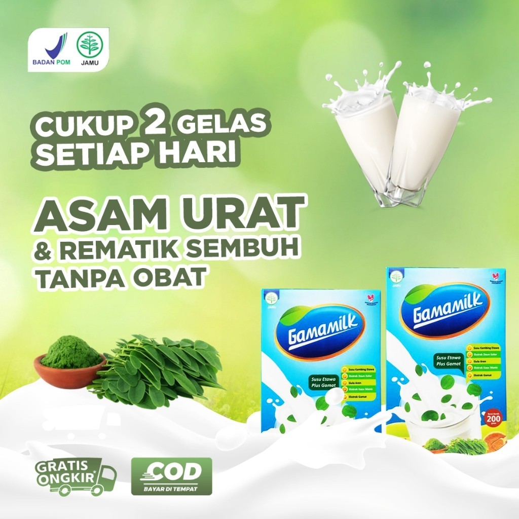 

GAMAMILK Susu Etawa plus Gamat - Solusi Atasi Masalah Asam Urat