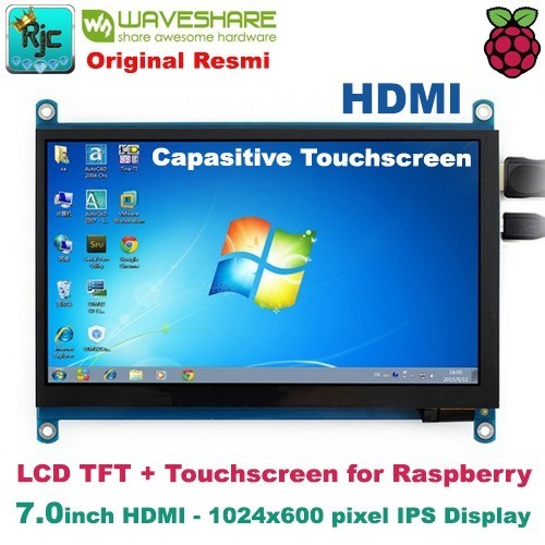 AMD99 LCD WAVESHARE 7" 7 inch HDMI IPS LCD Capasitive Touchscreen Raspberry