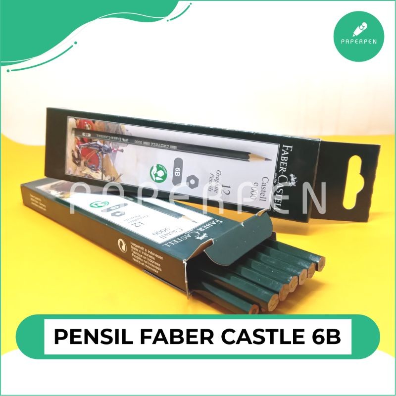 

(PST.ATK) Pensil Faber Castle 6B/Pensil 6B/Pensil Faber Castle