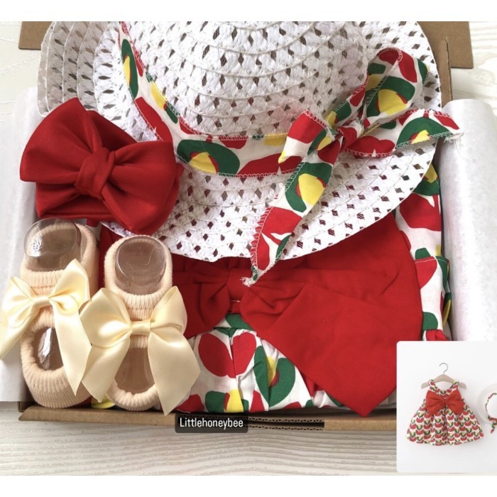 

Best Seller Hampers bayi cewek/ hampers bayi perempuan/ hampers baby girl - Red A, Box coklat