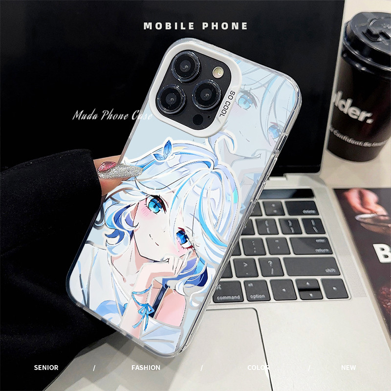 Infinix Case Genshin impact Furina Case Infinix Hot 9 10 11 30 PLAY 30 30I 40 40PRO NOTE 12G96 30 30