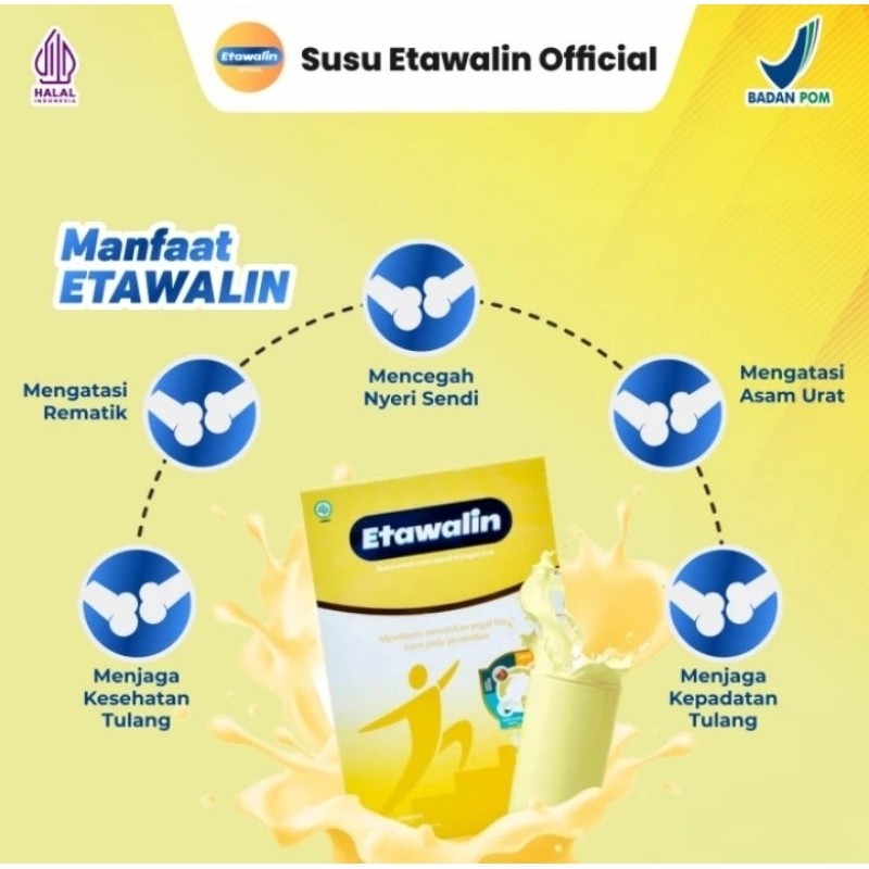 

SUSU ETAWALIN ASLI ORIGINAL ATASI TULANG SENDI,NYERI SENDI,SENDI KEROPOS,KERAM OTOT TERBAIK NO.1 ™ ® DI INDONESIA