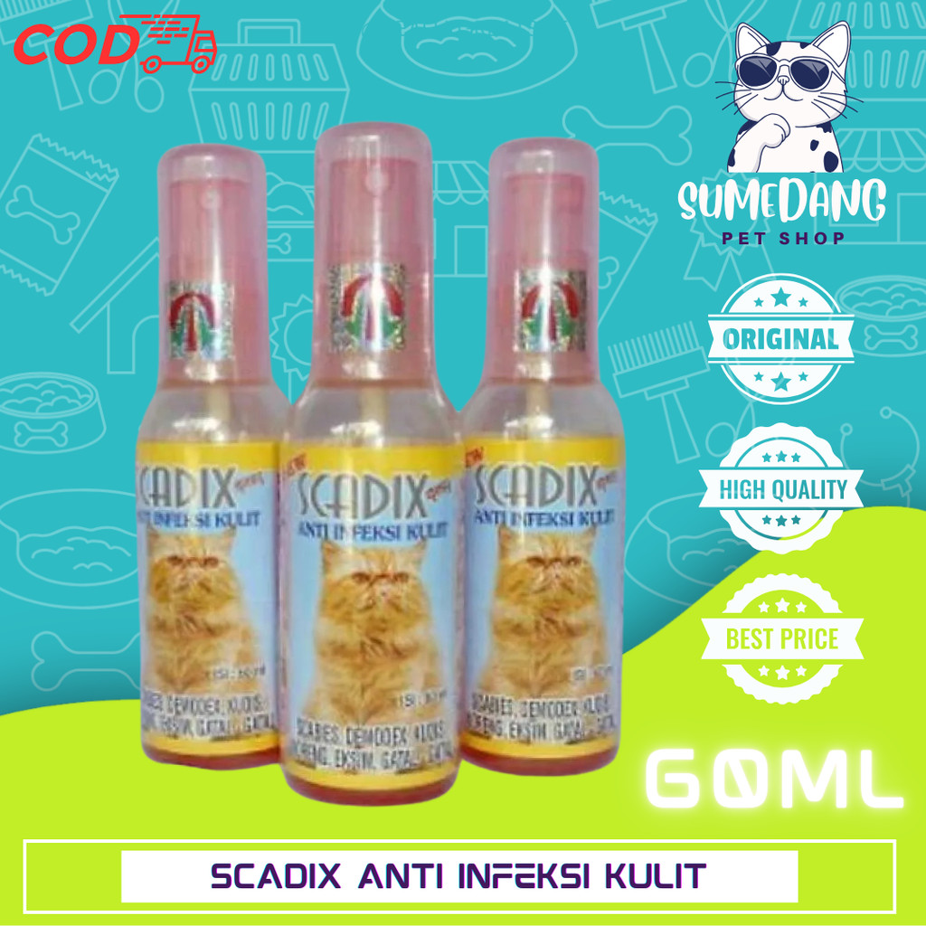 Scadix Obat Jamur Kucing Obat Scabies Kucing Scadix Spray