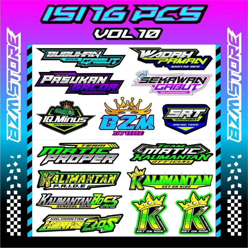 

Stiker Isi 16pcs Vol10 Original