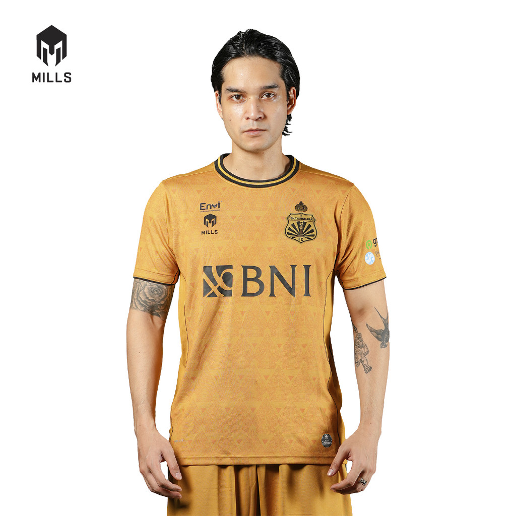 MILLS BHAYANGKARA FC HOME JERSEY PLAYER ISSUE GOLD 1448BFC
