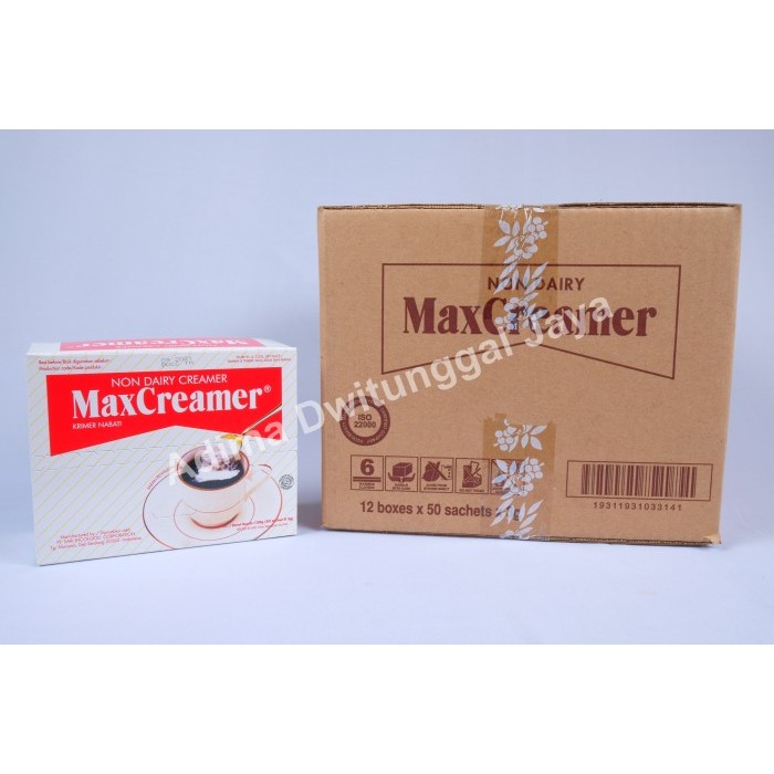 

Max Creamer / Krimer / Max Creamer Non Dairy Sachet 12x50x3gr - Karton