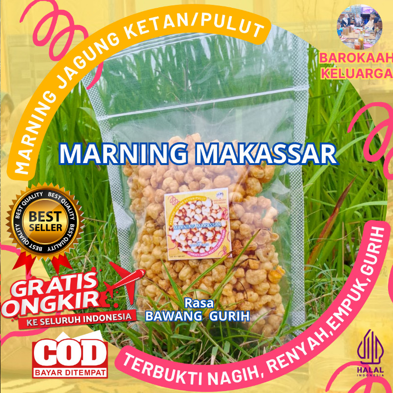

MAKARONI JAGUNG SULTAN/ MARNING JAGUNG MILENIAL/ MARNING MARNING JAGUNG KETAN TERBUKTI EMPUK RENYAH GURIH 100 GR GURIH BAWANG HARGA TERJANGKAU