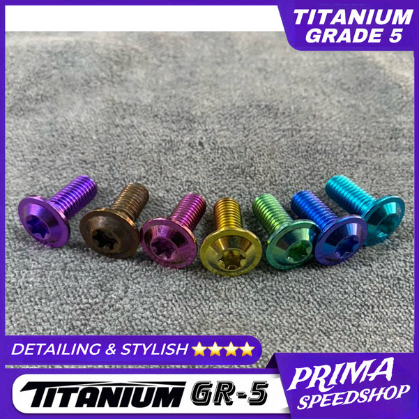 Baut Titanium Disk Cakram / baut piringan Bighead original Titanium Vietnam (Harga 1biji)