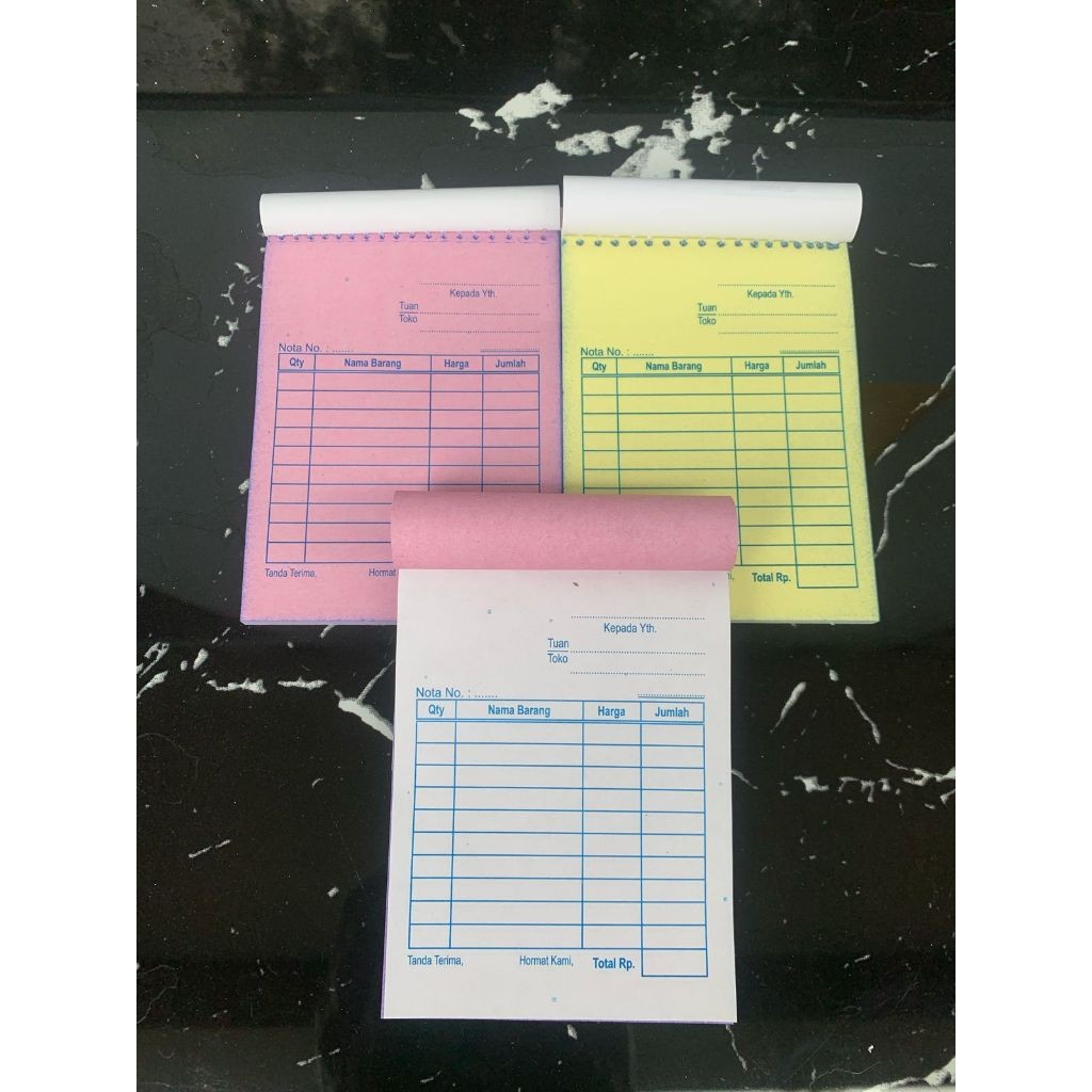 

Nota 2 Ply, Ukuran 1/8 Folio, Nota Mini