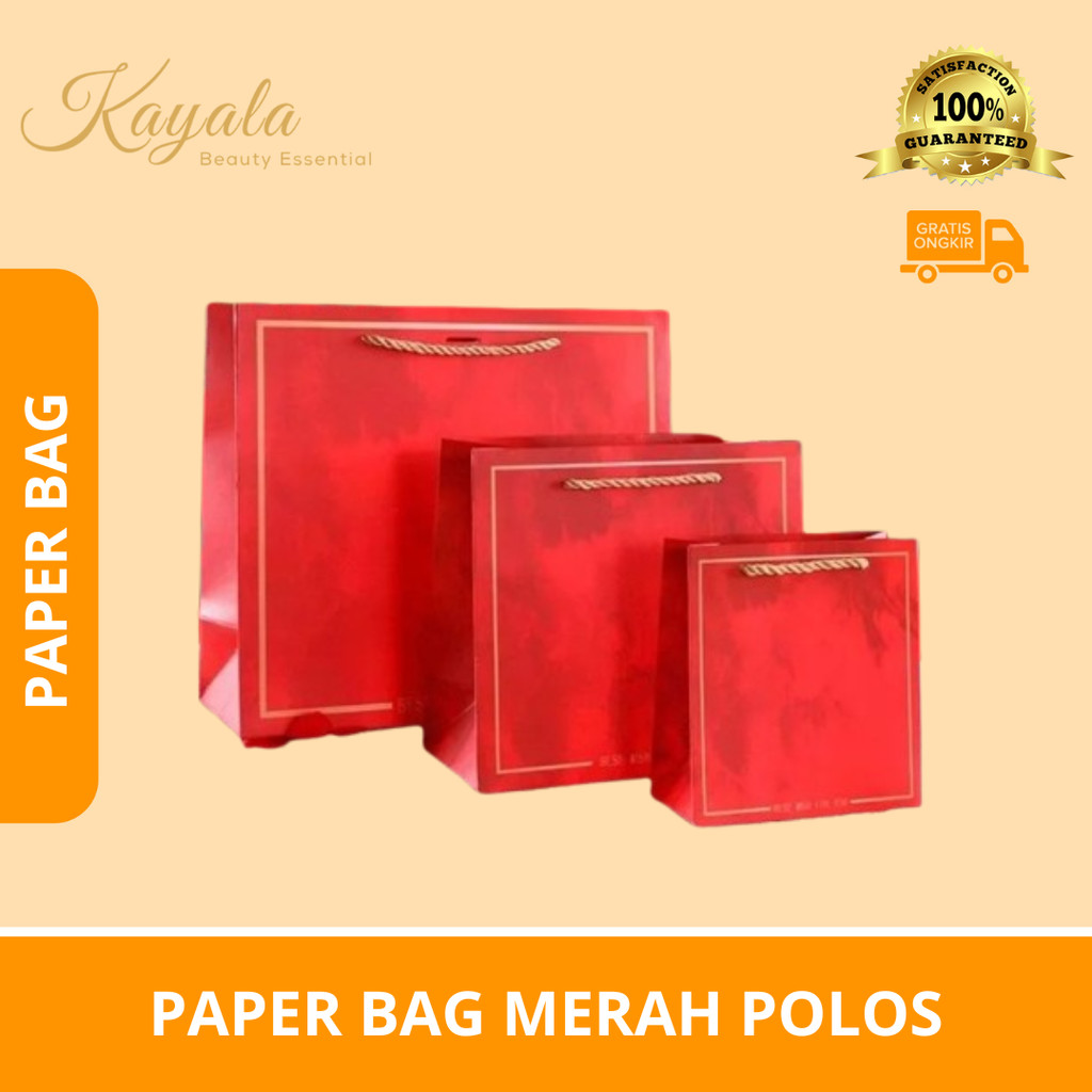 

PAPER BAG MERAH POLOS
