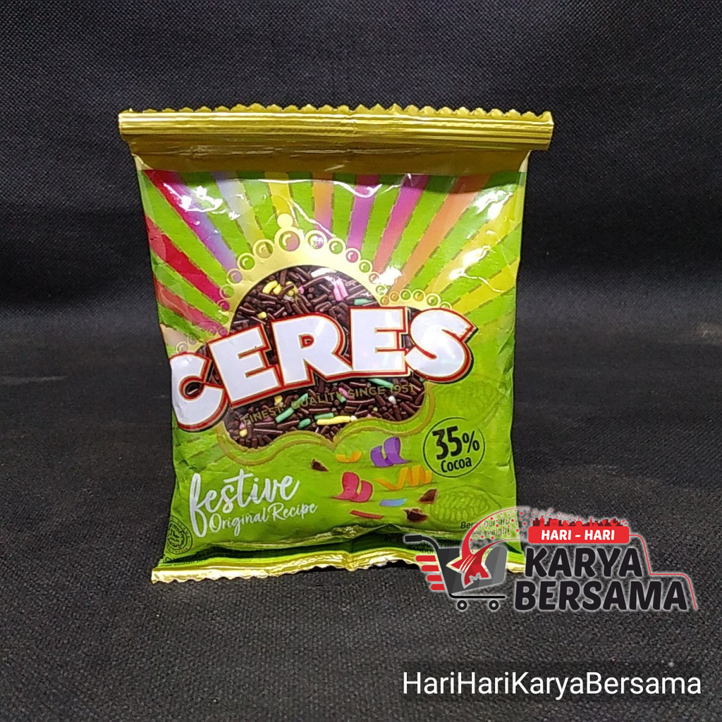 

DEKORASI KUE BAKING COKELAT BUTIR CERES FESTIVE 80GR
