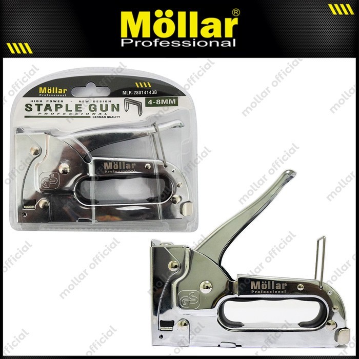 

MOLLAR MLR-28014143B Staple Gun 4 - 8 mm Staples Tembak Steples Jok - Alat Pen staples Berkualitas - OBI TEKNIK