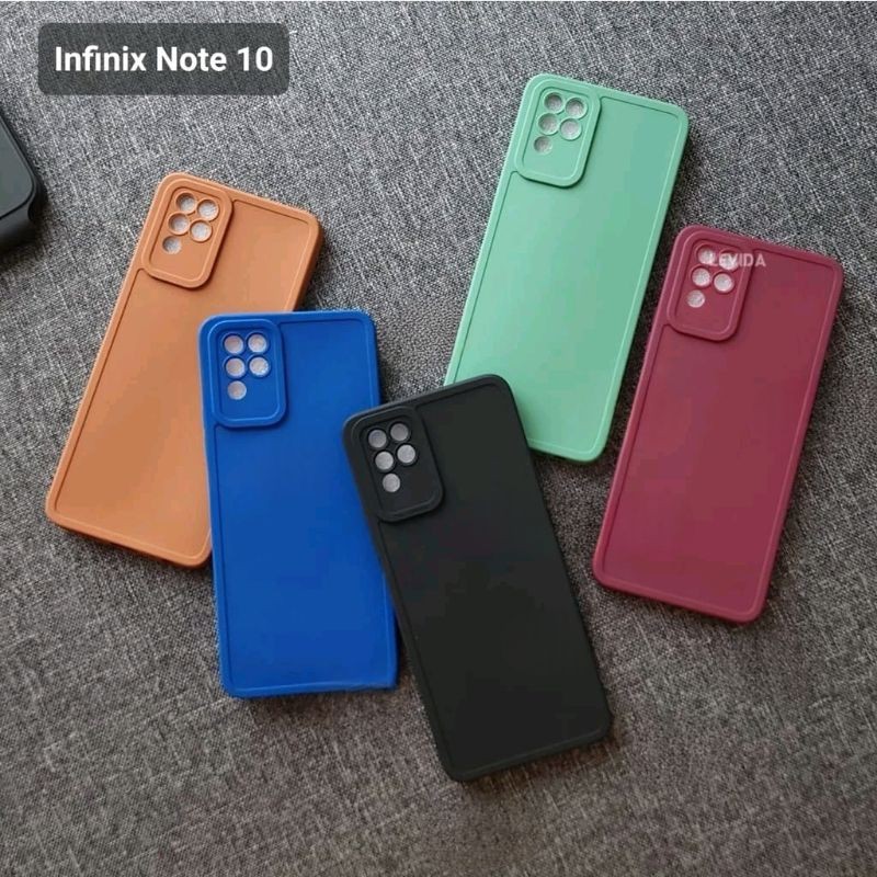 INFINIX NOTE 10 CASE PRO CAMERA MACARON CASE INFINIX NOTE 10