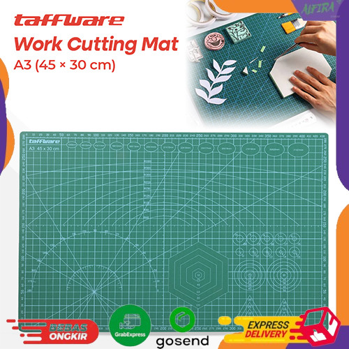 

Taffware Alas Potong Papan Kerja Serbaguna Working Pad Cutting Mat A2 60x45cm / A3 45X30cm