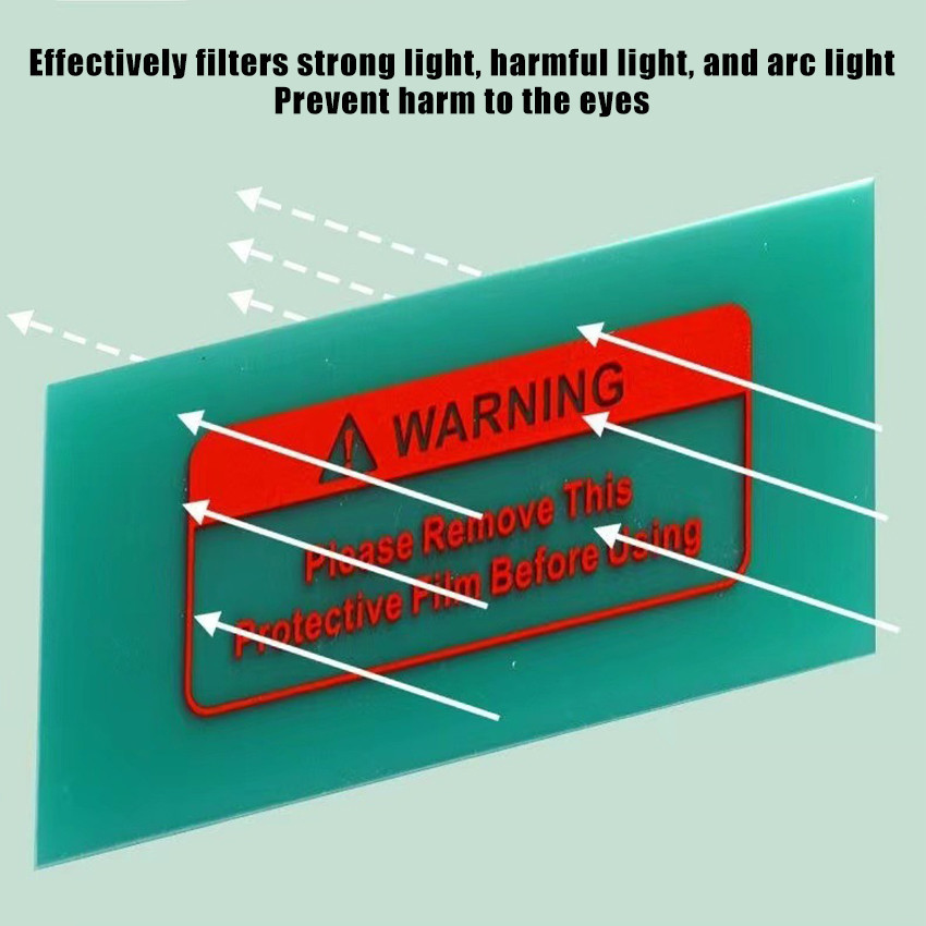 5Pcs Welder Lens Cover pelindung Kaca Topeng Las Antigores sticker kaca topeng las otomatis Kedok