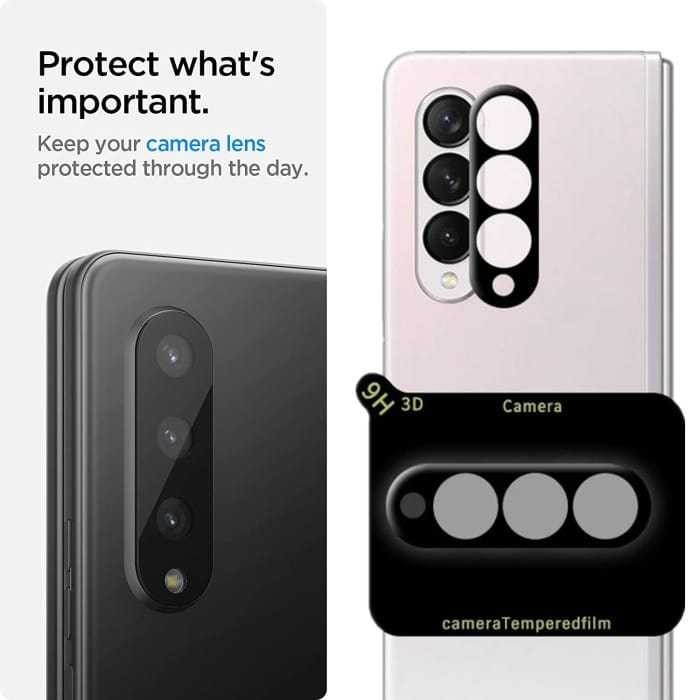 OS Tempered Glass Pelindung Lensa Kamera Samsung Galaxy Z Fold 6 Fold 5 Fold 4 Fold 3 Fold 2 5G Prot