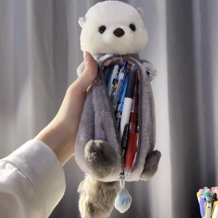 

Jual Produk Kotak Pensil Boneka Bulu Lucu SEA OTTER Edition Gwiyeo Pencil Case Stationery Bag