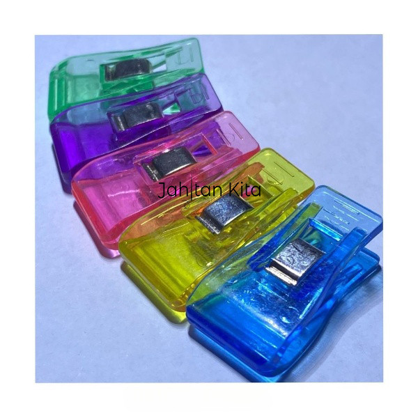 

Klip Penjepit Kain Bahan Pembatas Jahitan PVC Wonder Clip - Jahitan Kita