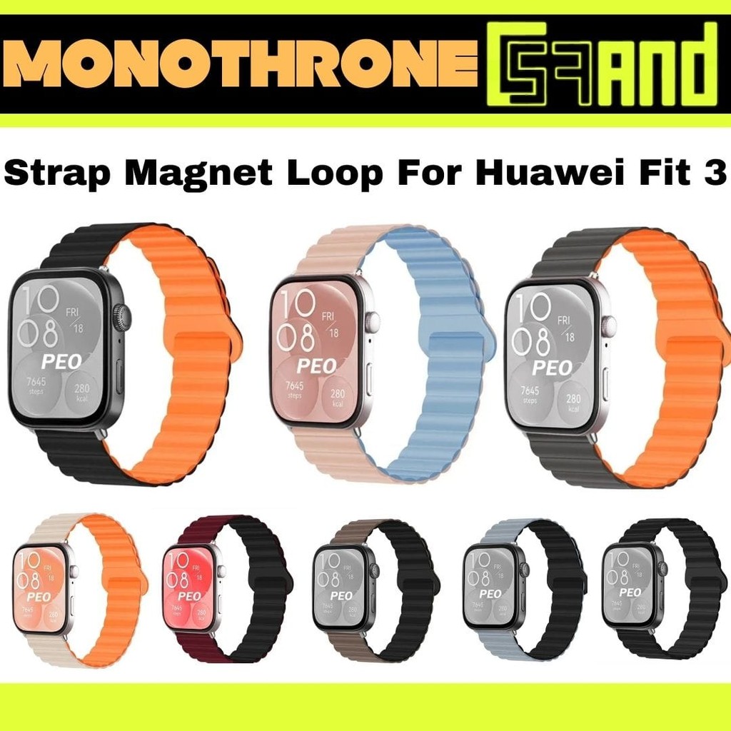 Strap Huawei Fit 3 Strap Huawei Watch Fit 3 Magnet Loop Strap