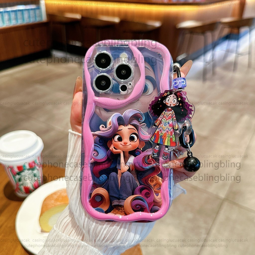 [case+gelang]Case Gadis berambut keriting CASETIFY Case Oppo A11 A57 F17PRO A17 A31 A35 A8 A16 A16K 