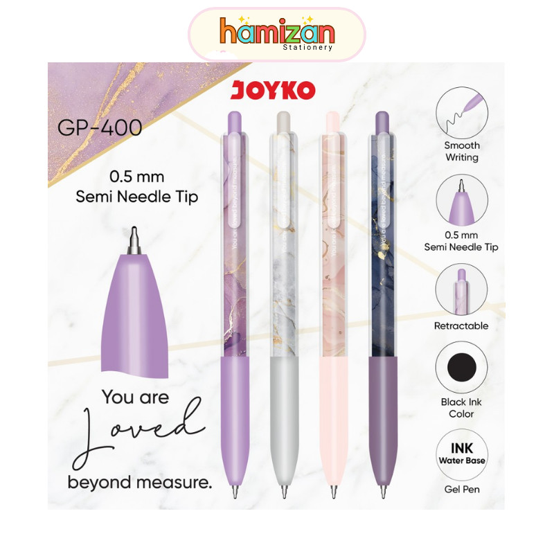 

( 1 pcs ) GP400 Pulpen Gel Cetrek / Gelpen Retractable Gp-400 / Pen Cetrek 0,5 mm / Bolpen Cetrek hitam Joyko / Gel Pen Pulpen Pena Joyko GP-400 0.5 mm Murah Berkualitas