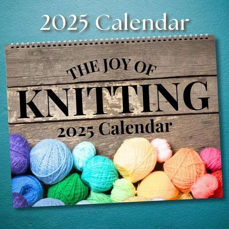 

Knitting Calendar 2025 Twelve Month Yarn Calendar Planner Desktop Knitting Calendar Decorations Knitting Lover's Gift Calendar