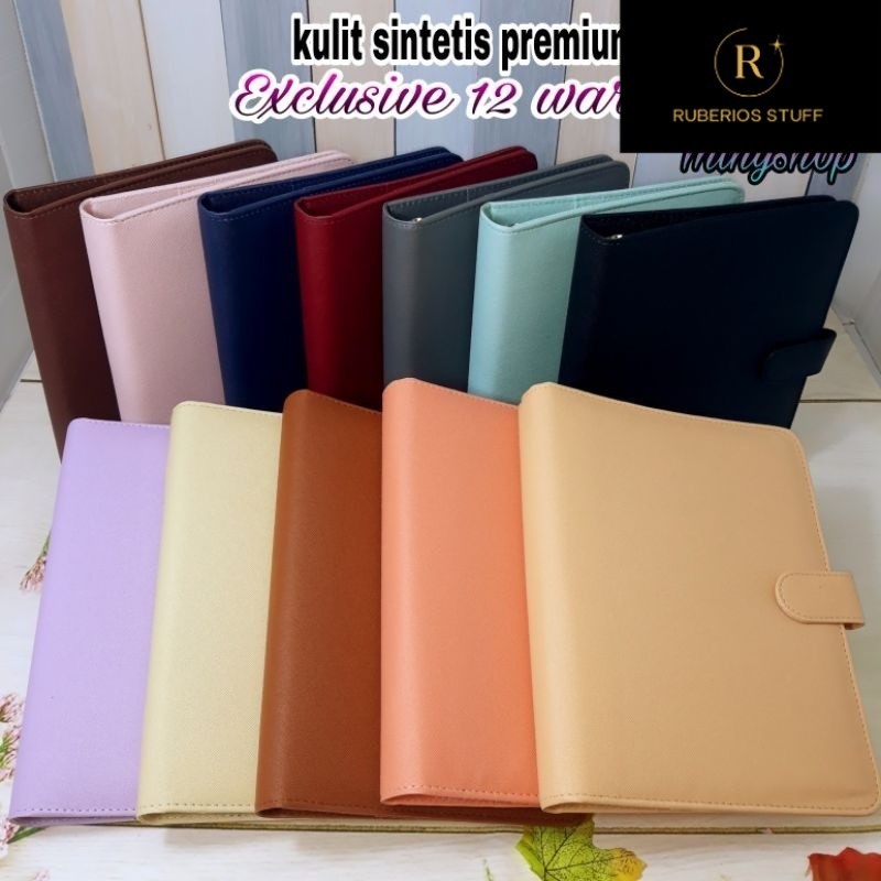 

Binder Polos Exclusive A5 20 Ring Ada 12 Warna Pilihan Agenda Kuliah Kulit