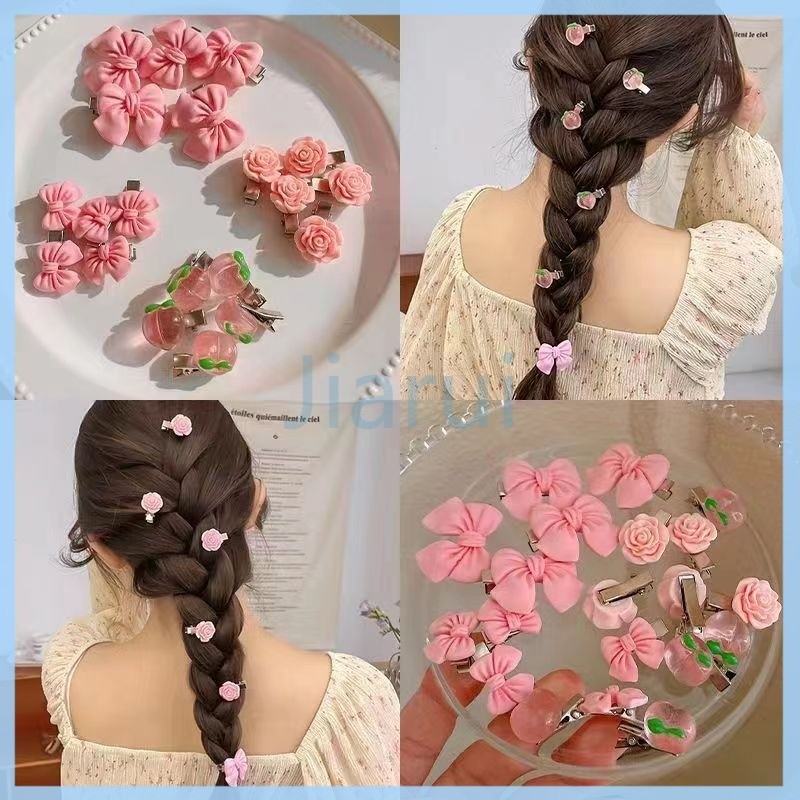 Jiarui Jepit rambut kecil korea/jepit rambut lucu/jepit rambut model bunga wanita korea
