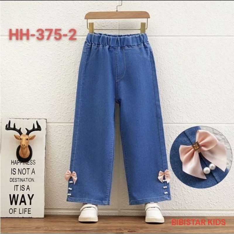 Celana Jeans Kulot Anak Perempuan Usia 2-10 Tahun
