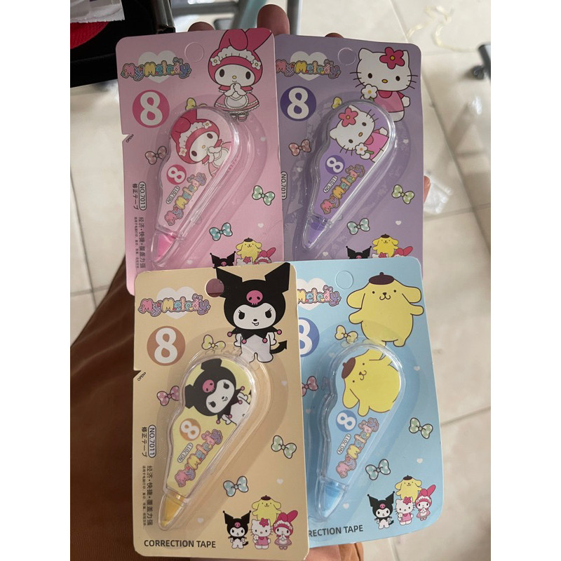 

(wk acc) tip-X roll sanRio / tipe ex karakter murah / Correction tape sanRio