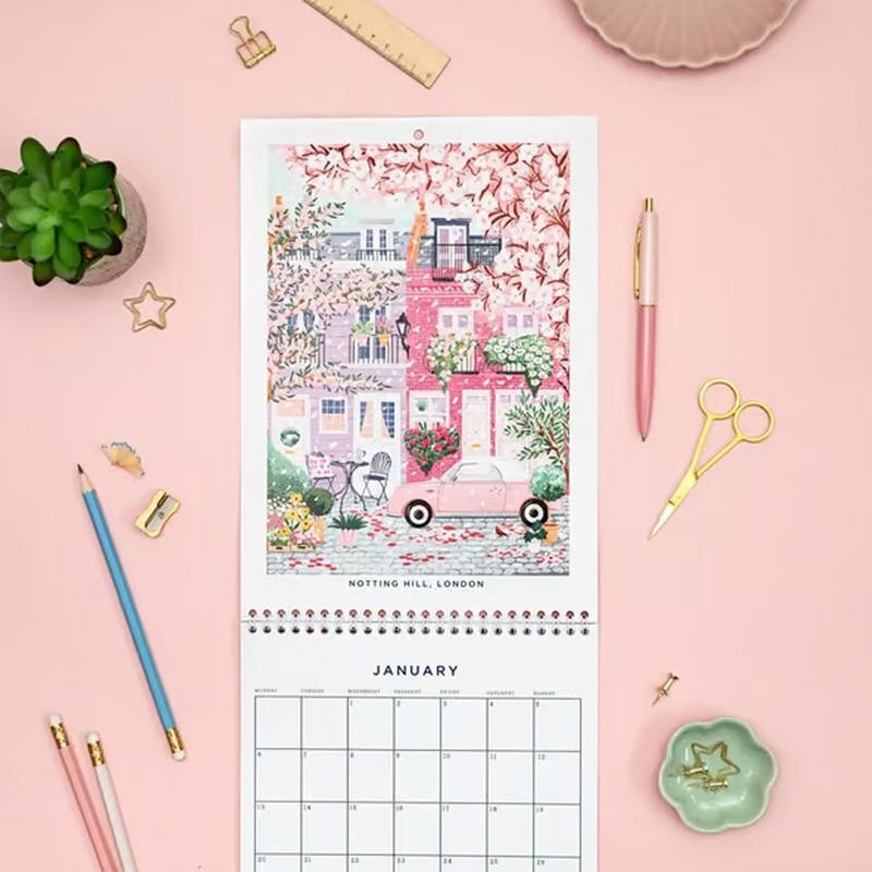

Wishes List Schedule Planner 2025 Desk List Calendar Planner 11 X 8 Inches Thick Paper Calendar For Organizing And Planning