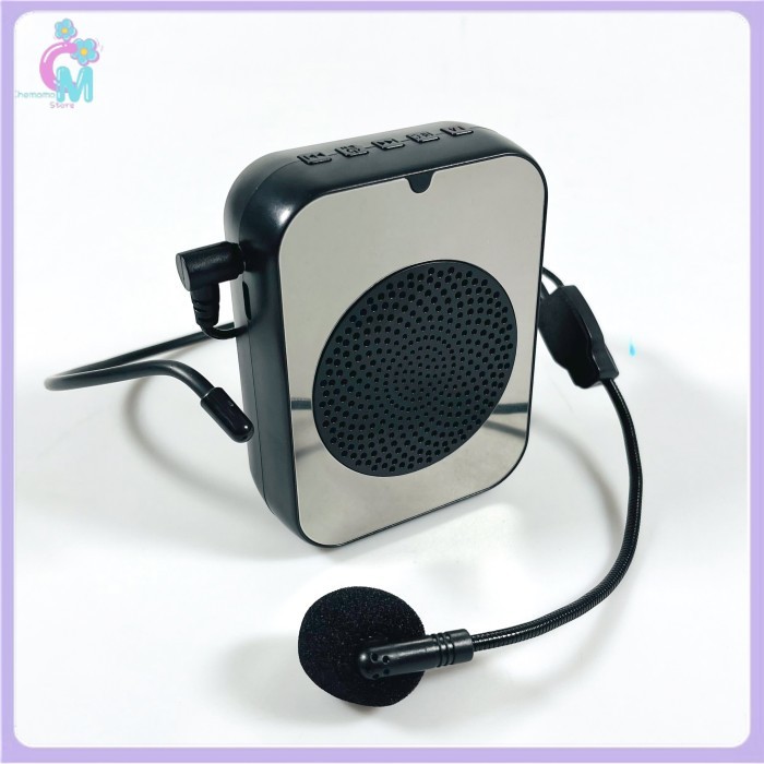 

- SOAIY Speaker Pinggang Microphone Bluetooth LED Amplifier Wired - H6 -