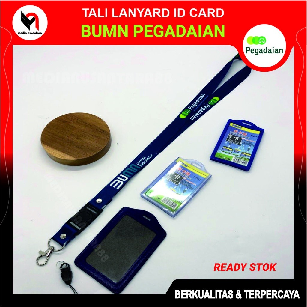 

TALI LANYARD ID CARD PRINTING motif PEGADAIAN