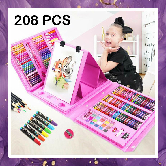 

(SBA) Crayon Set 208 Pcs Pensil Warna Alat Menggambar Art Set Krayon Lengkap Sekolah AL7945A5