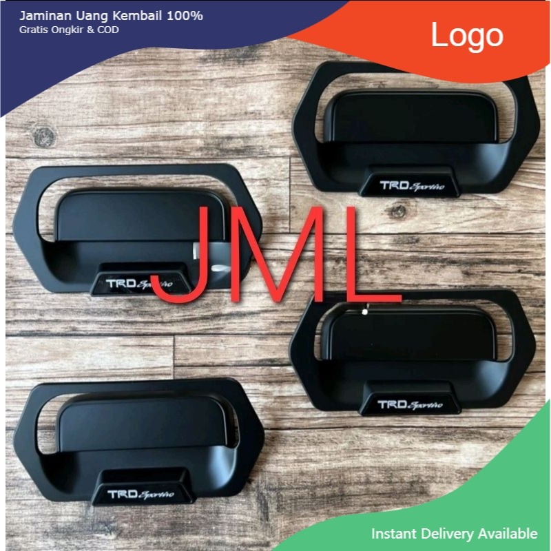Paket handle+outer hitam doff Avanza/Xenia lama 2005-2011 dan Agya Ayla lama 2013 - 2022. Tasya_Vari